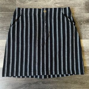 Hollister multi color striped skirt